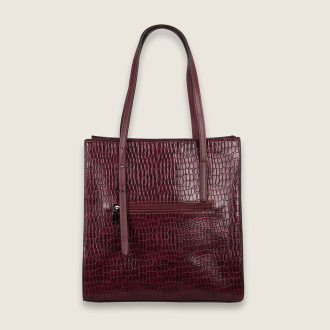 Irene shopping bag (burgundy)