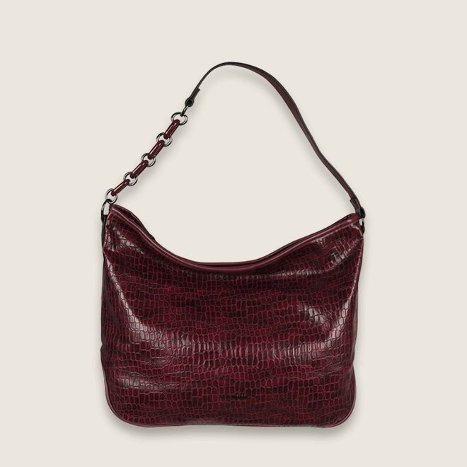 Hobo schoudertas Irene (burgundy)