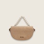 Velvet pearl tas ( Creme )