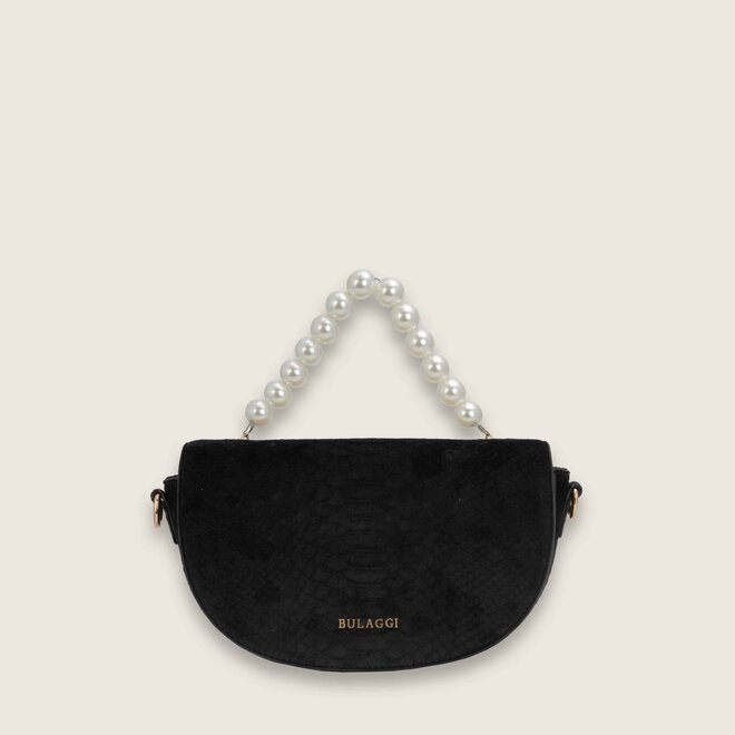 Velvet pearl tas ( Zwarte )