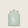 Patent frame bag ( patina green )