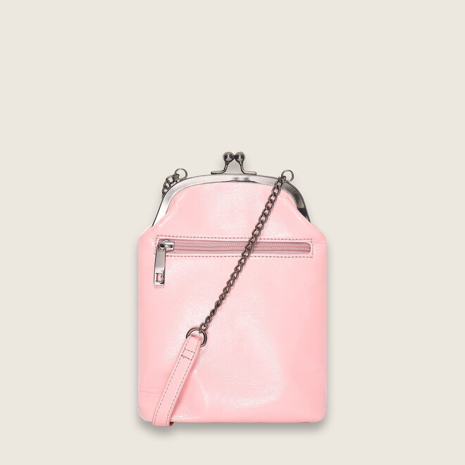 Patent frame bag ( Pastel roze )