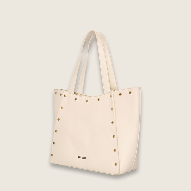 Studs shopper ( cream-colored )