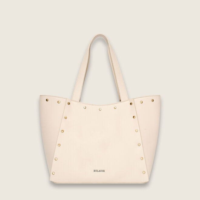 Studs shopper ( cream-colored )