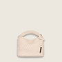 weave handbag ( cream-colored )