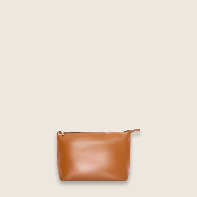 Loren shopper rond ( cognac kleurige )