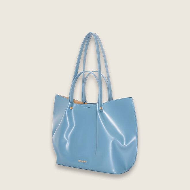 Loren shopper rond ( blauwe )