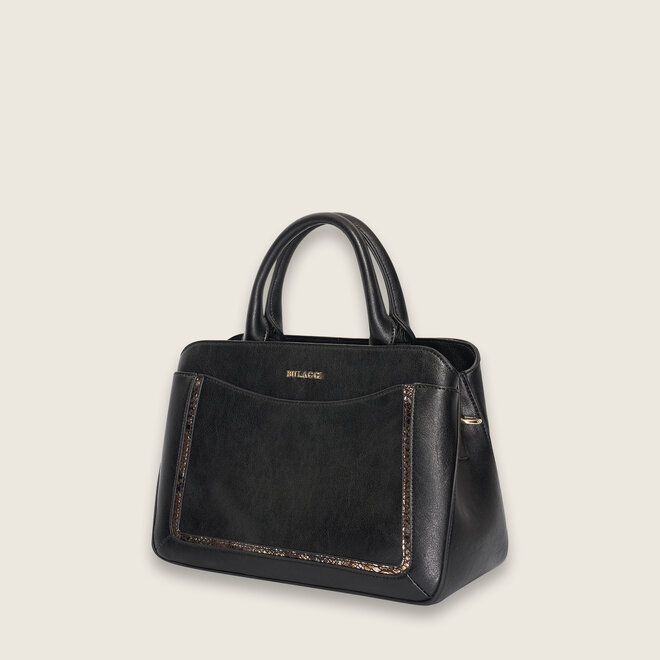 Snake handbag ( black )