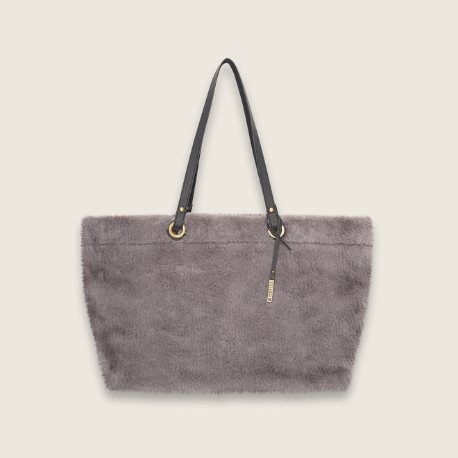 Sunny Faux fur shopper ( licht grijze )