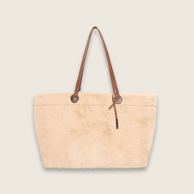 Sunny Faux fur shopper ( champagne )