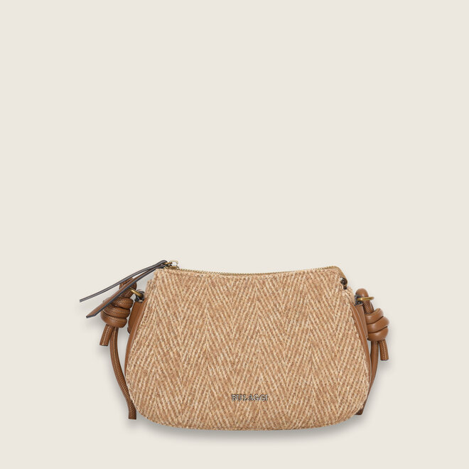 Herringbone crossover ( cognac kleurige )