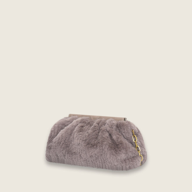 Faux fur crossover ( licht grijze )