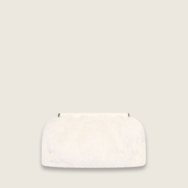 Faux fur crossover ( creme )