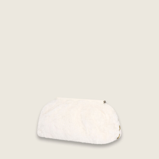 Faux fur crossover ( creme kleurige )