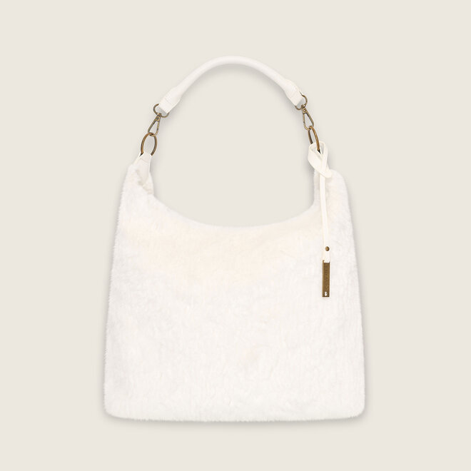 Faux fur hobo ( creme kleurige )