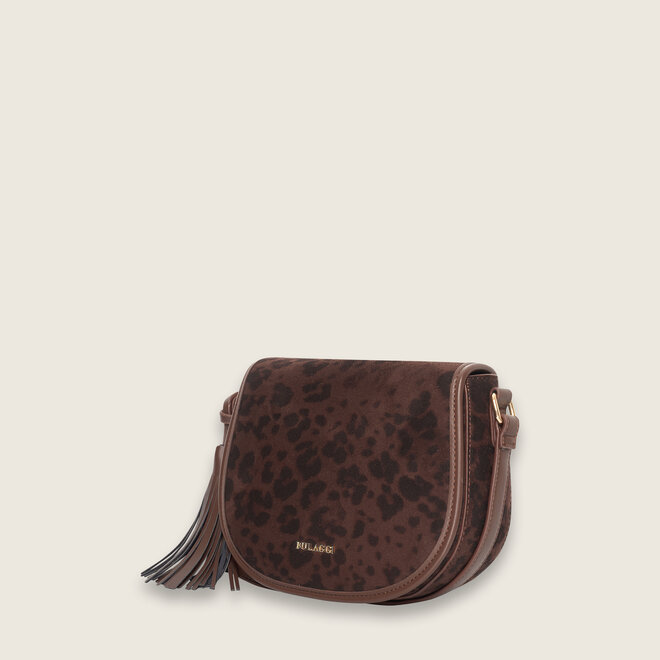 Leopard saddle bag ( brown )