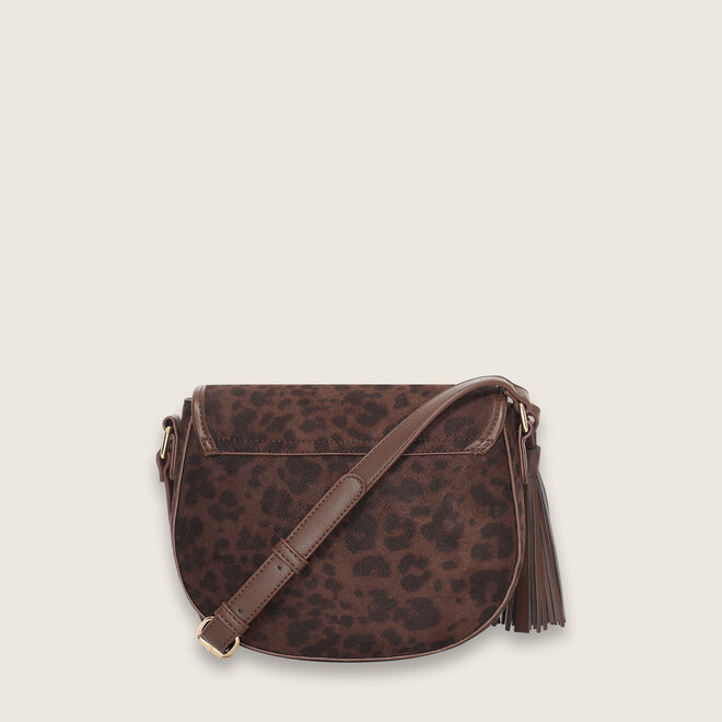 Leopard saddle bag ( brown )