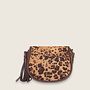 Leopard saddle bag ( cognac )