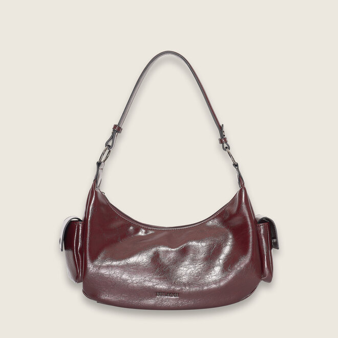 Crinkle hobo ( bordeaux )