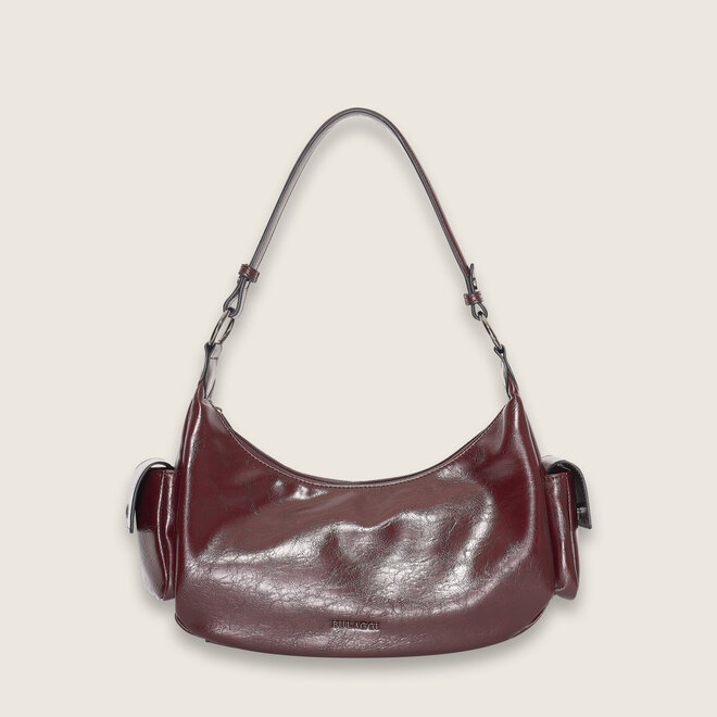 Crinkle hobo ( bordeaux kleurige )
