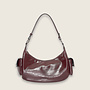 Crinkle hobo ( bordeaux )