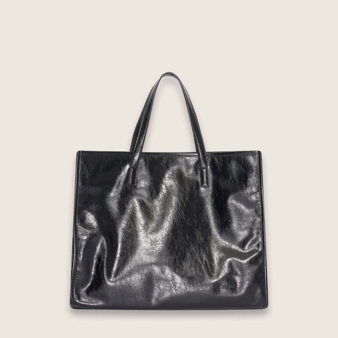 Crinkle shopper ( black )