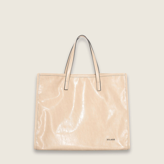 Crinkle shopper ( creme kleurige )