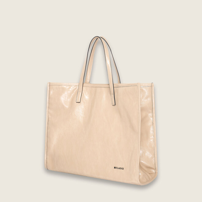 Crinkle shopper ( creme kleurige )