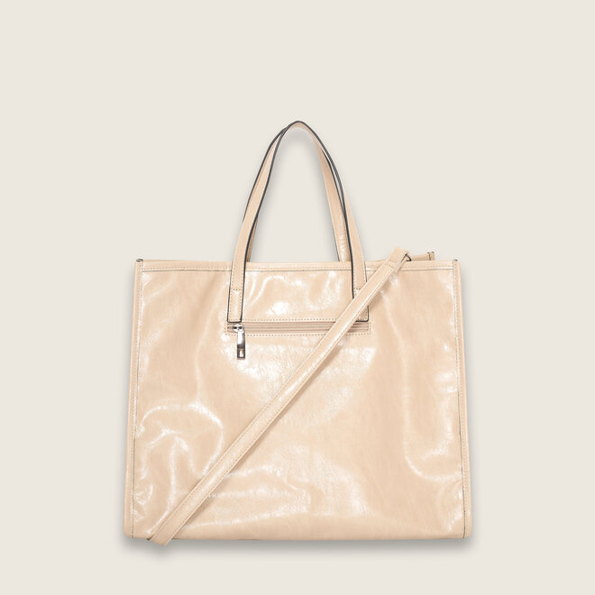Crinkle shopper ( creme kleurige )