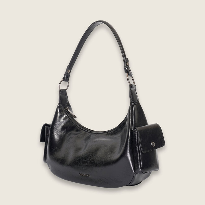 Crinkle hobo ( black )