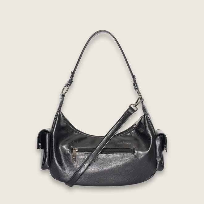 Crinkle hobo ( black )