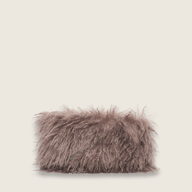Jodie clutch ( taupe kleurige )