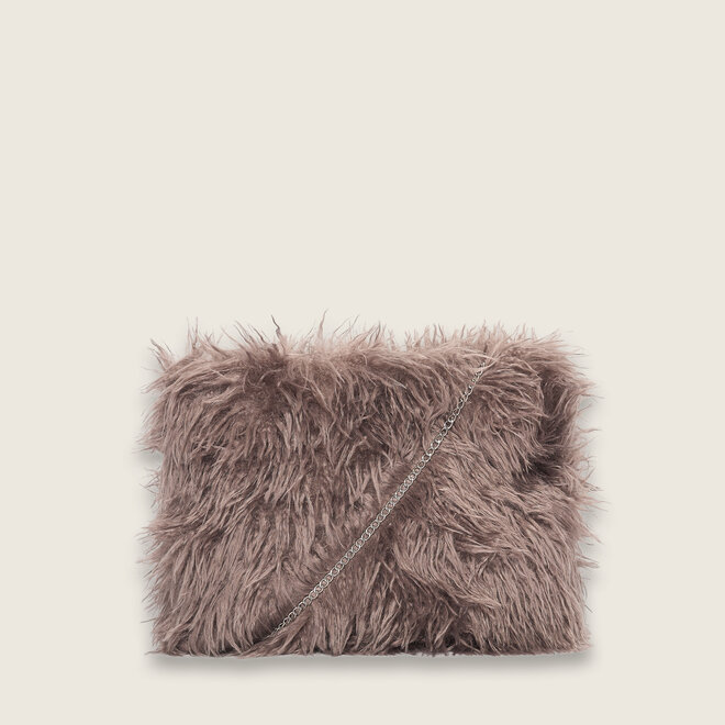 Jodie clutch XL ( taupe kleurige )