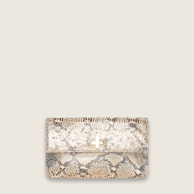 Snake clutch ( creme kleurige )