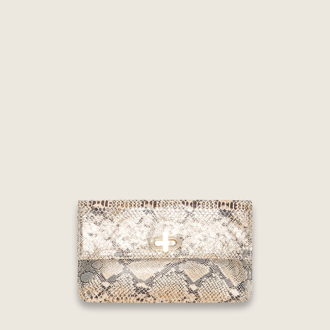 Snake clutch ( creme )