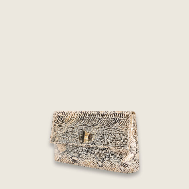 Snake clutch ( creme kleurige )
