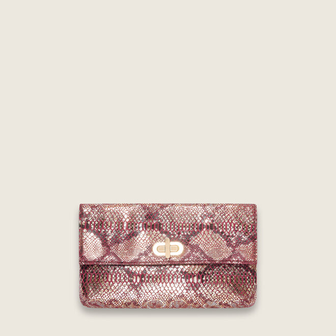 Snake clutch ( bordeaux )