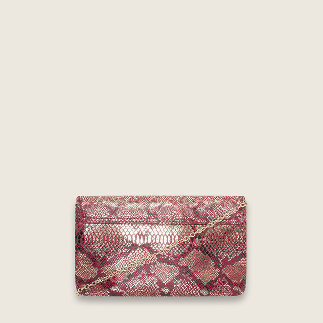 Snake clutch ( bordeaux )