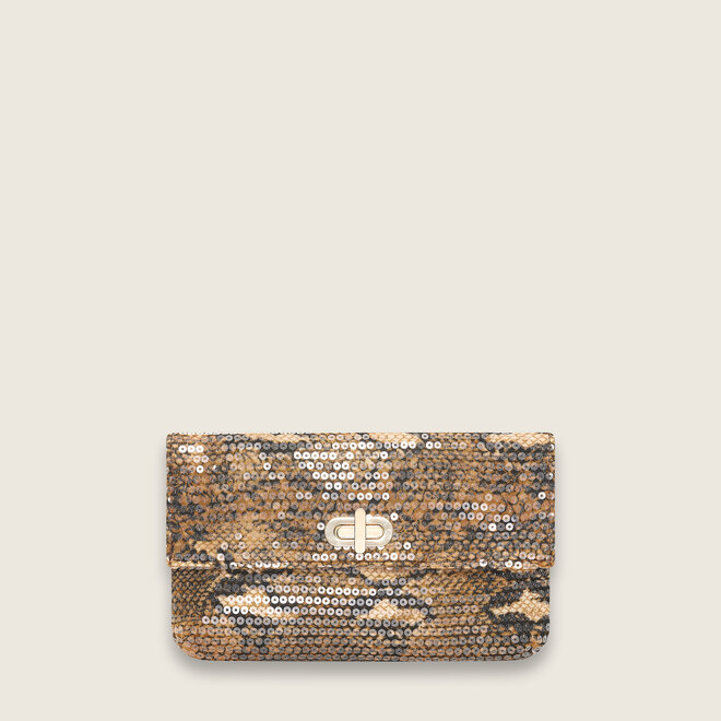 Reptile clutch ( cognac )