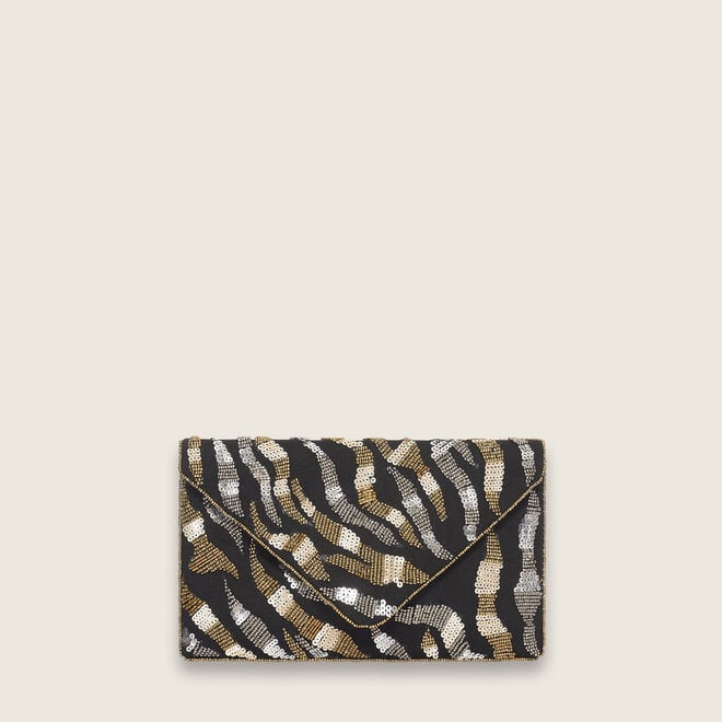 Zebra clutch ( zwarte )