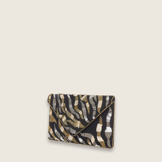 Zebra clutch ( zwarte )