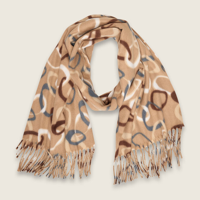 Circles shawl ( camel )