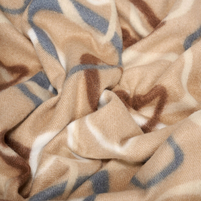 Circles shawl ( camel )