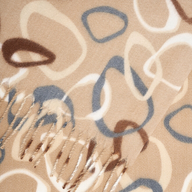 Circles shawl ( camel )