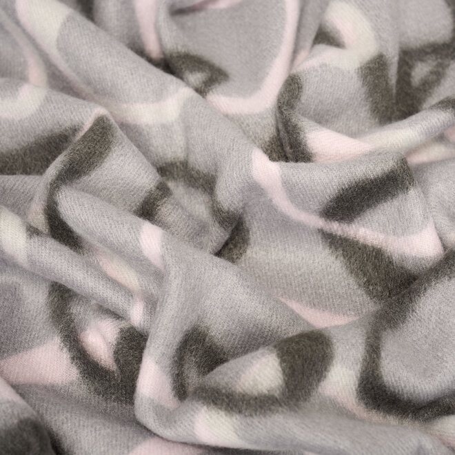 Circles shawl ( gray )