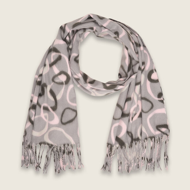 Circles shawl ( gray )
