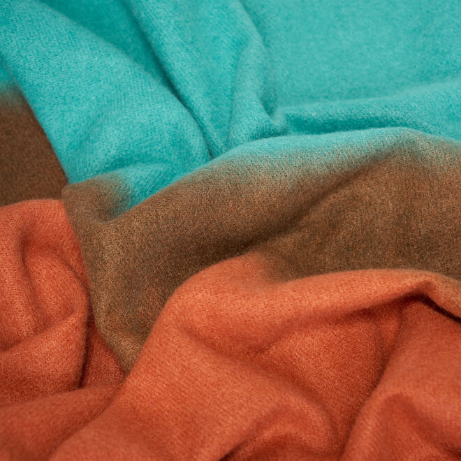 Degrade shawl ( blue/orange )