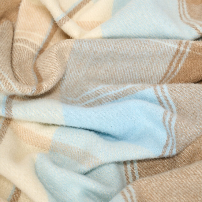 Check shawl ( sand )
