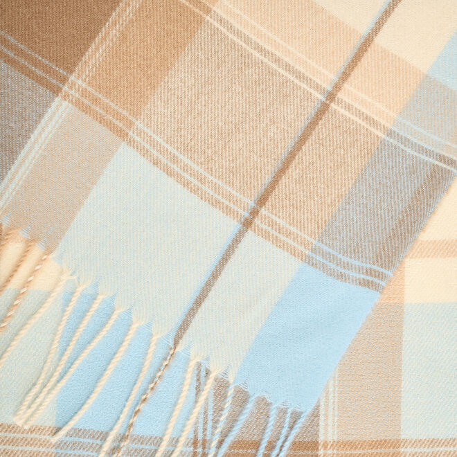 Check shawl ( sand )