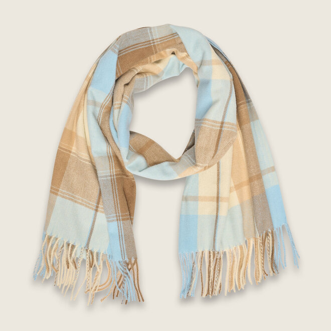 Check shawl ( sand )
